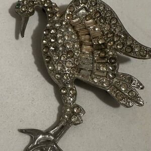Vintage pot metal brooch